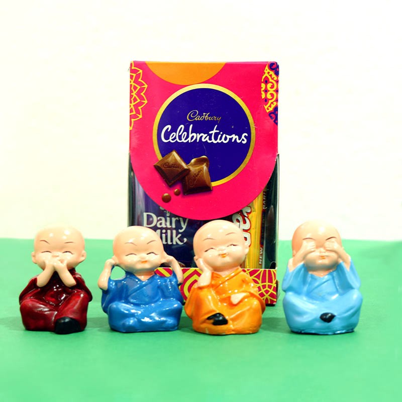 Vibrant Celebration with Monks