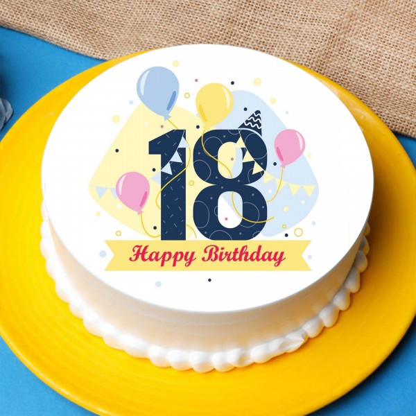 18th Birthday Cake - Decorated Cake by Lorraine Yarnold - CakesDecor
