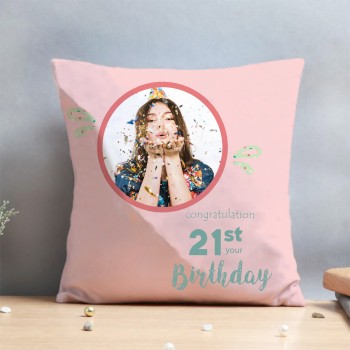 21st Birthday Cushion