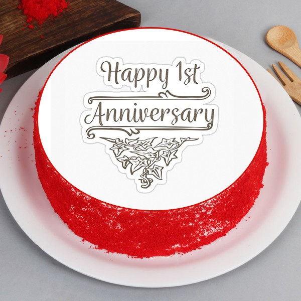 Order 1st anniversary cake Ludhiana