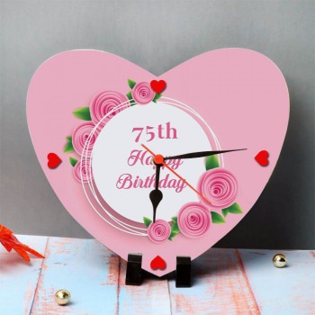 75th Birthday Floral Clock