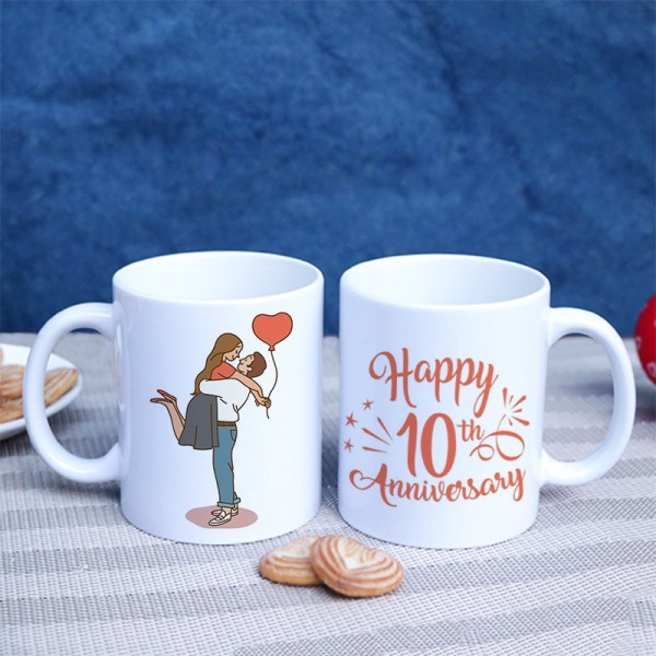 Ravishing 10 Years of Love Mug