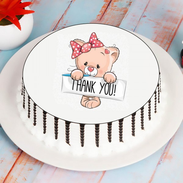 Thank You 1 Kg Cake - Chocolate | Cakes, Parents Day
