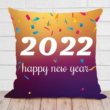Happy New Year Printed Cushion