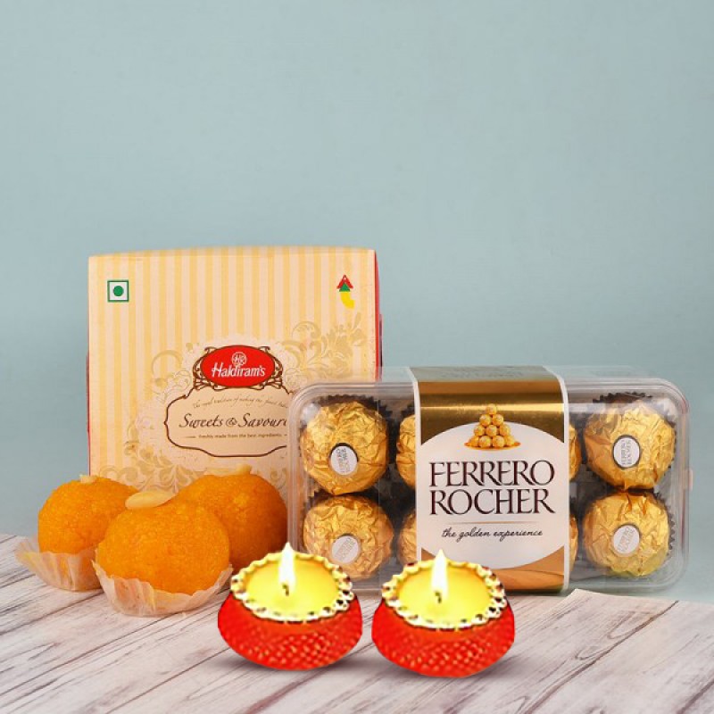 Diwali Motichoor Laddoo N Ferrero Rocher