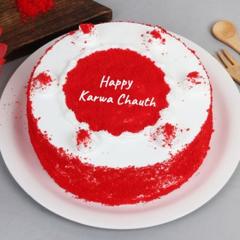  Velvety Surprise Cake for Karwa Chauth