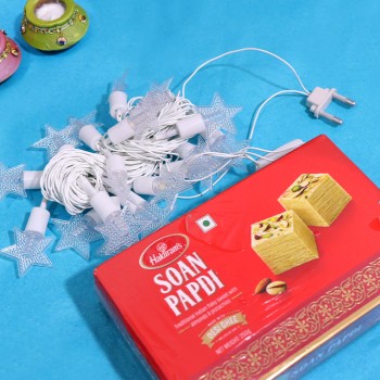 Soan Papdi with LED Lights