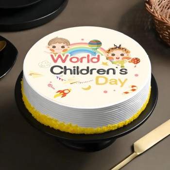 Childrens Day Photo Cake