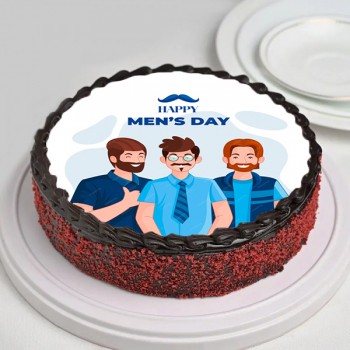 Mens Day Photo Cake