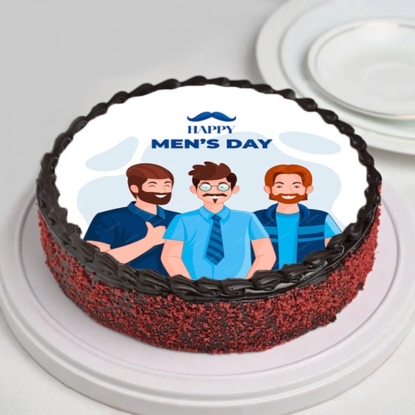 Mens Day Photo Cake