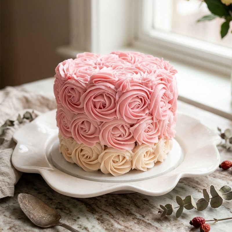 Rose Swirl Mini Cake