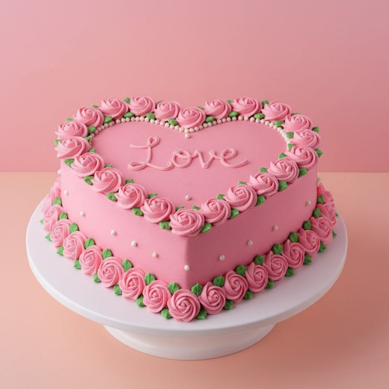 Half Kg Heart Shape Designer Chocolate Cake