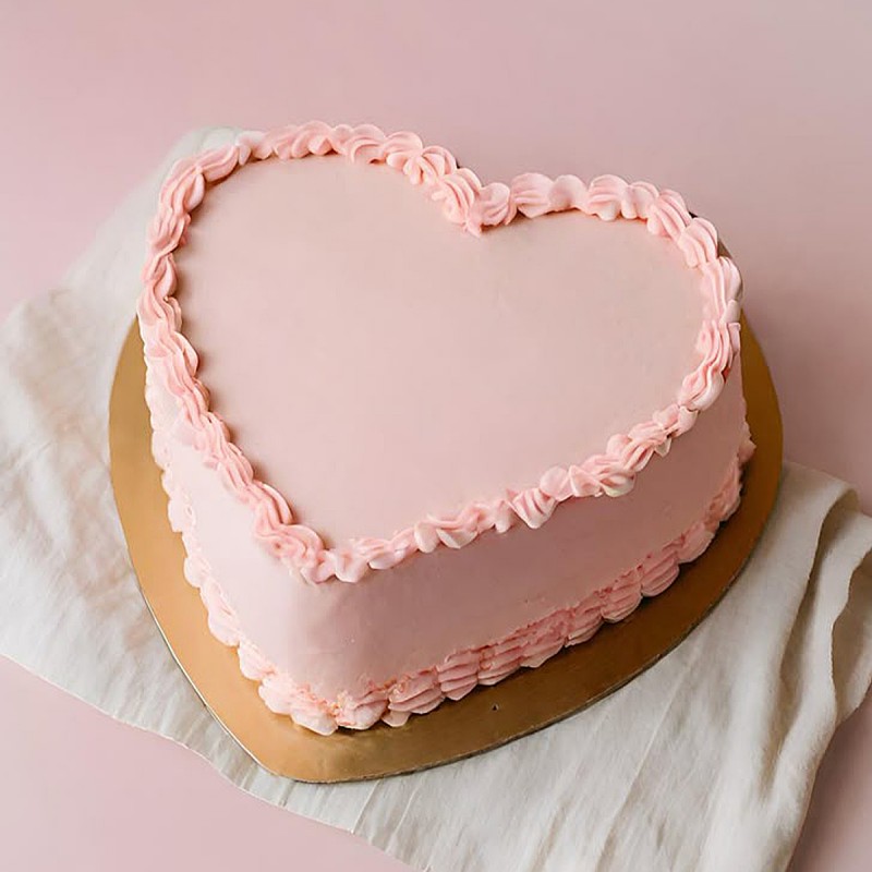Sugarfree Heart Shape Chocolate Cake