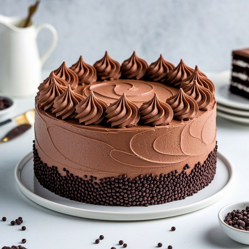 Eggless Truffle Cake