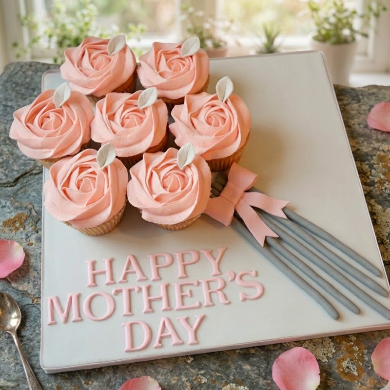 mothers day cup cakes