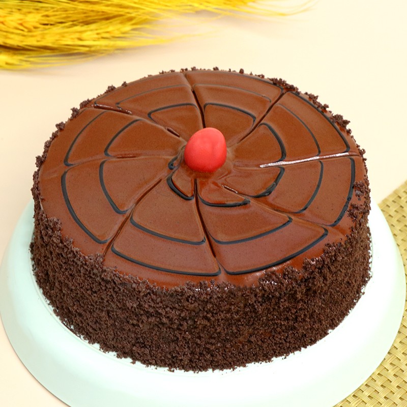 Half Kg Eggless Chocolate Cake