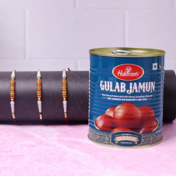 Gulab Jamun Special Rakhi Combo