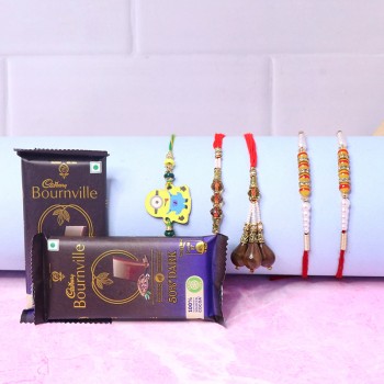 Set of Rakhis N Chocolates