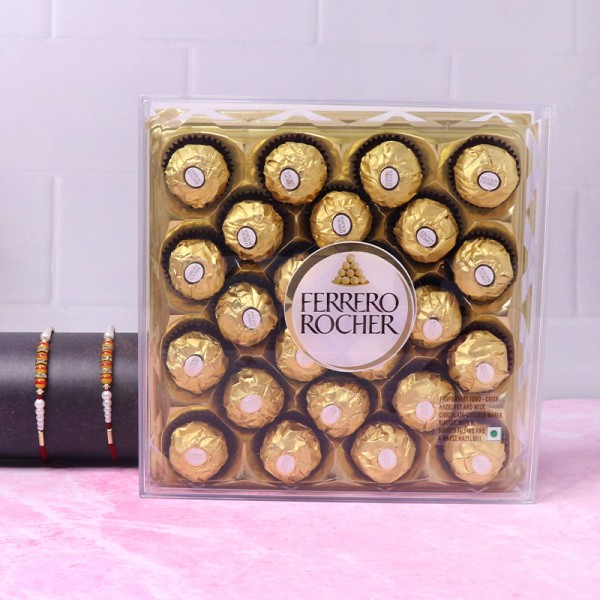 2 Pearl Rakhis N 24 Pcs Ferrero Rocher