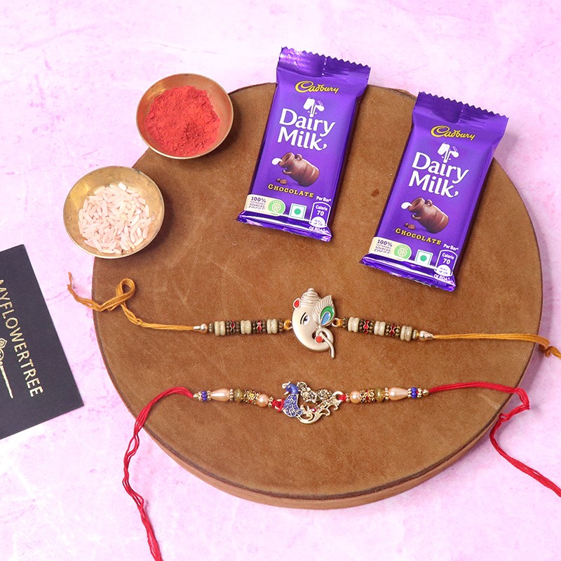 Delicious Chocolate with Designer Rakhi
