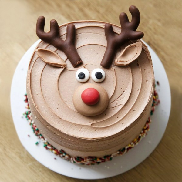 Christmas Deer Theme Cake