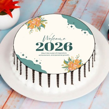 Palatable New Year Photo Cake