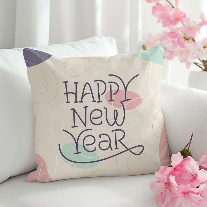 New Year Celebration Cushion