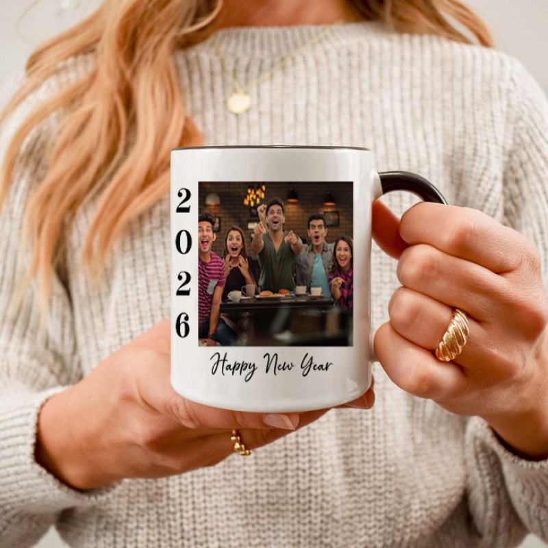 Enticing New Year Photo Mug