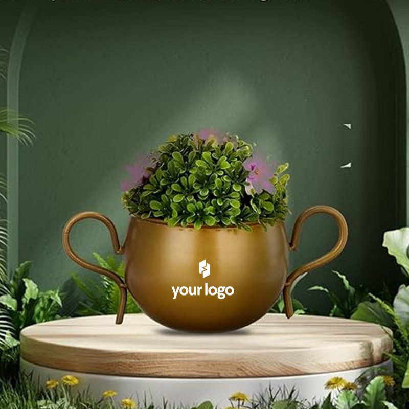 Metal Flower Vase Planter Pot