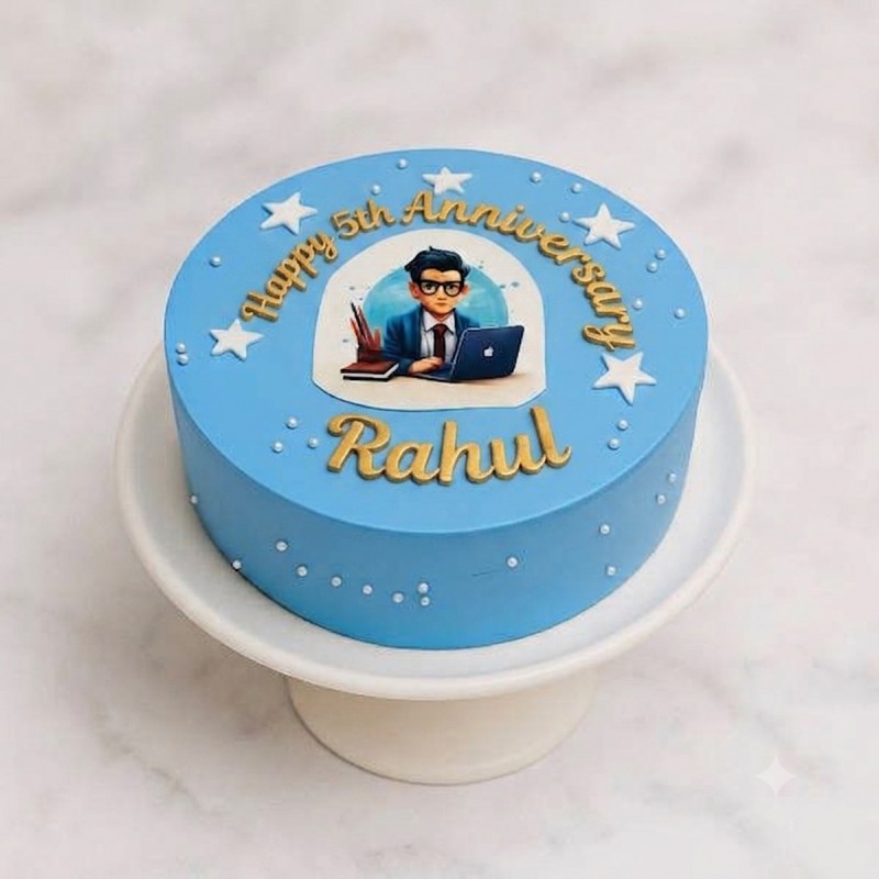 Work Anniversary Cake for Him