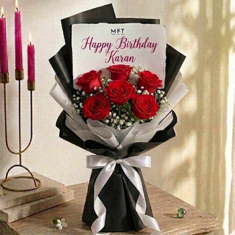 Roses Bouquet for Birthday