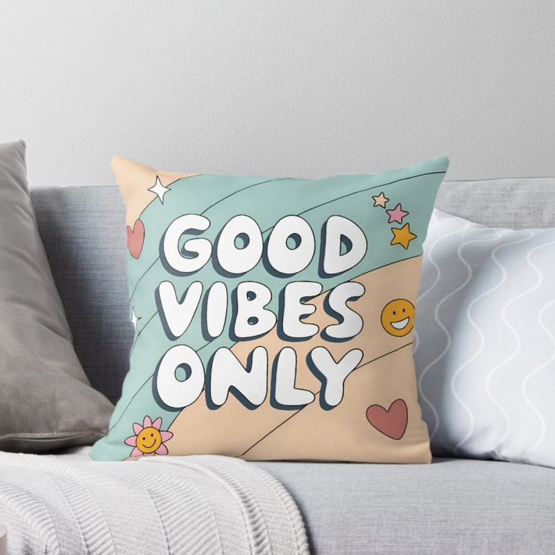 Good Vibes Only Quote Cushion