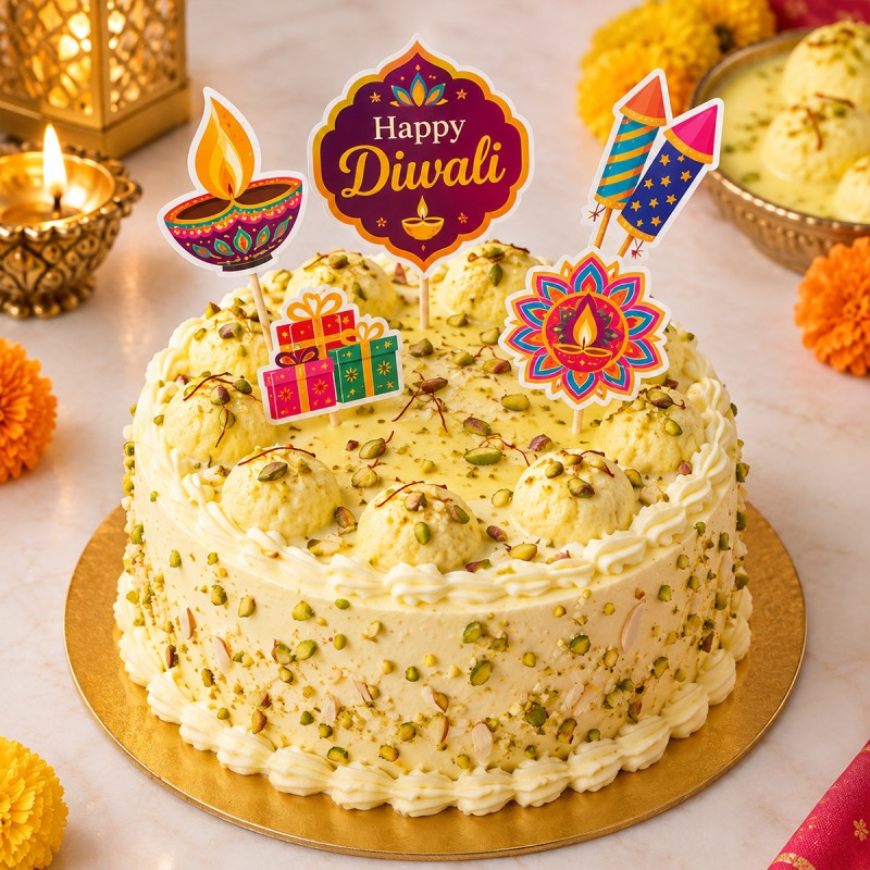 Rasmalai Cake For Diwali