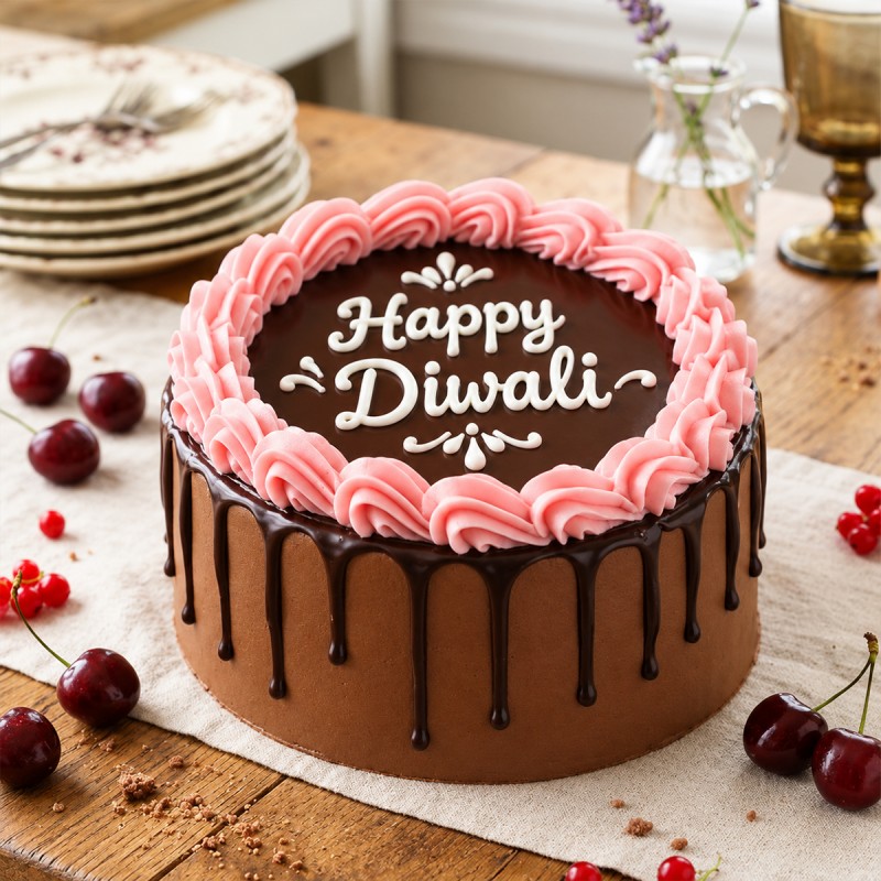 Diwali Chocolate Cake