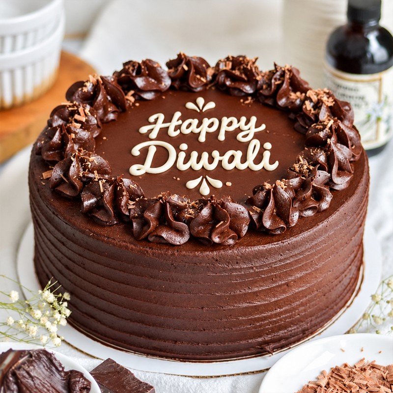Melting Chocolate Diwali Cake
