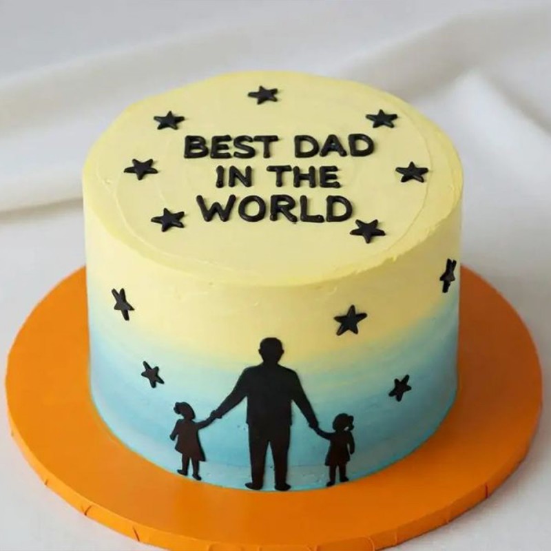 Vanilla Designer Cake for DAD