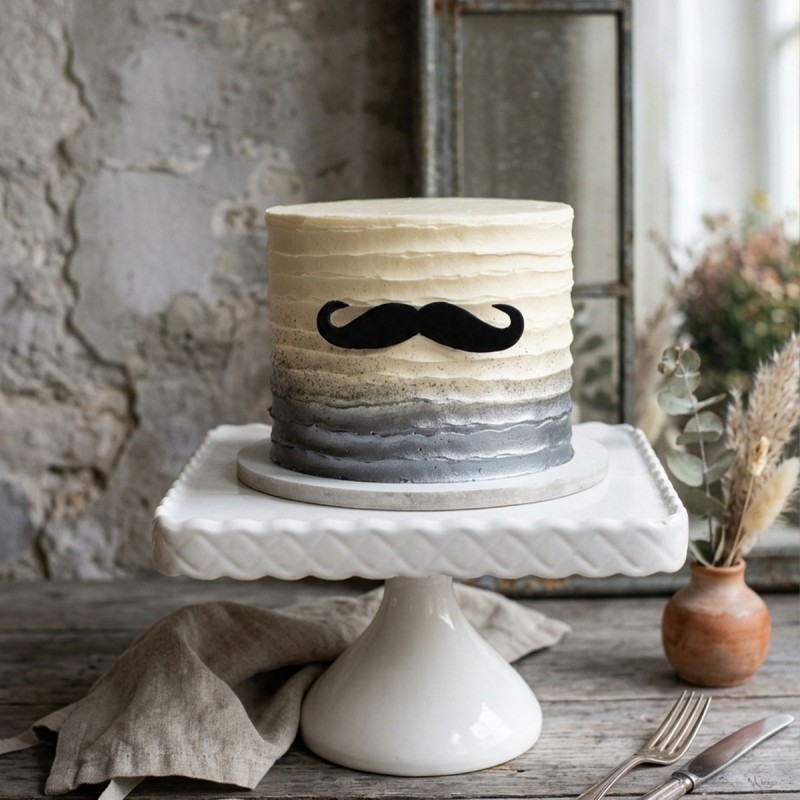 Moustache Theme Cake