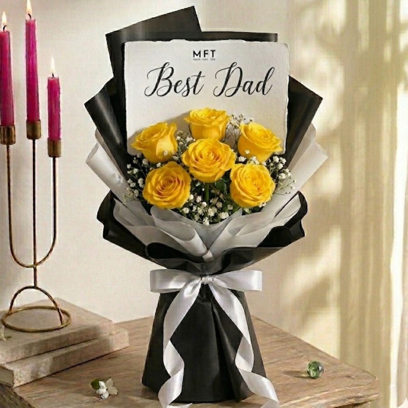 Yellow Roses for Super DAD