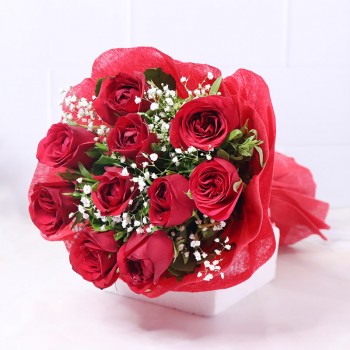 Buy & Send Bouquet Of Roses | Online Roses Delivery - Myflowertree