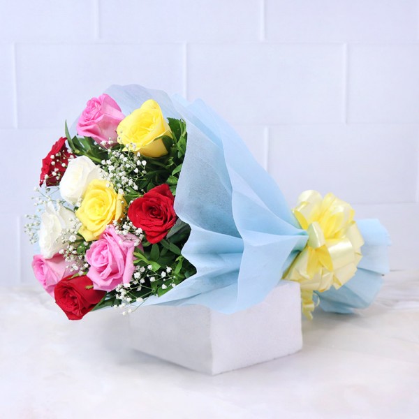 Colorful Roses Bunch