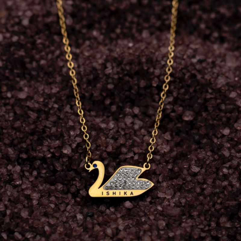 Personalised Swan Pendant