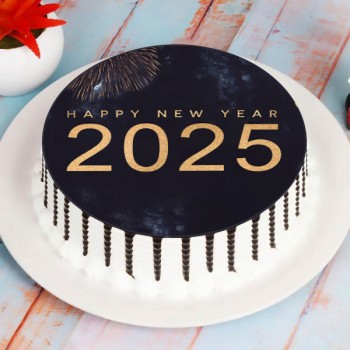 Palatable New Year Photo Cake