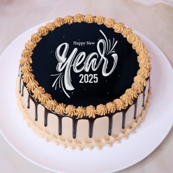 2025 New Year Photo Cake