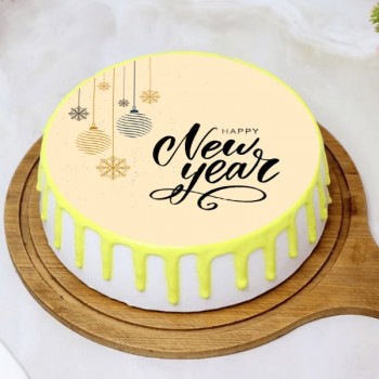 New Year Photo Cake