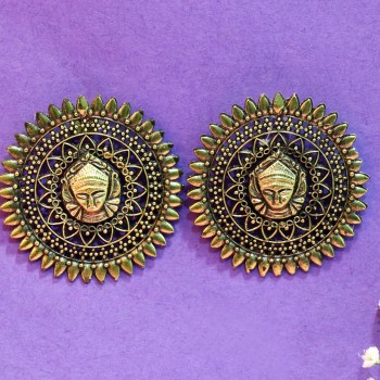 Metallic Gold Plated Earrings