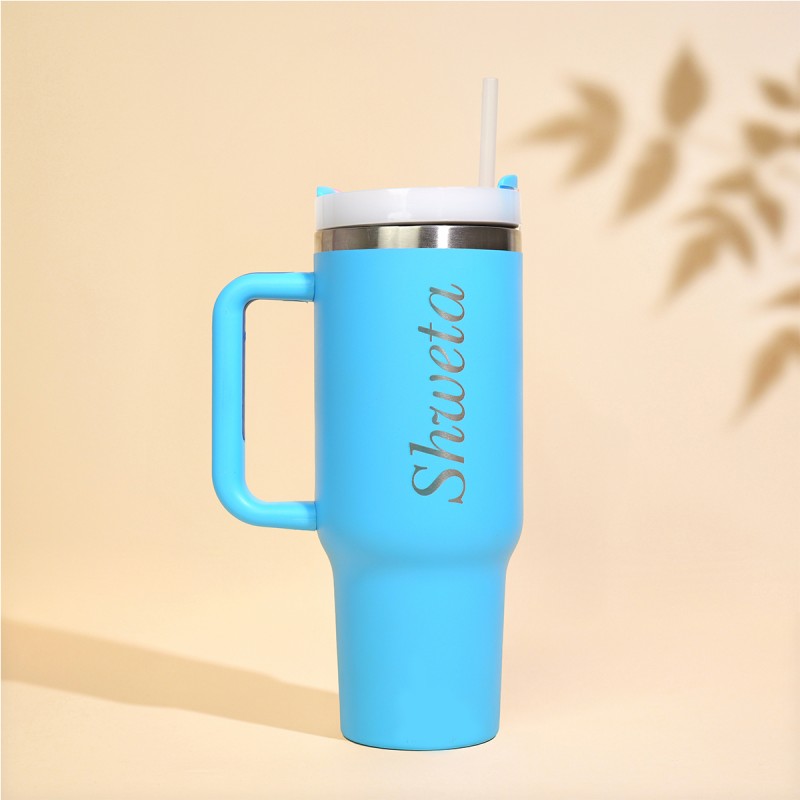 Personalised Name Blue Tumbler