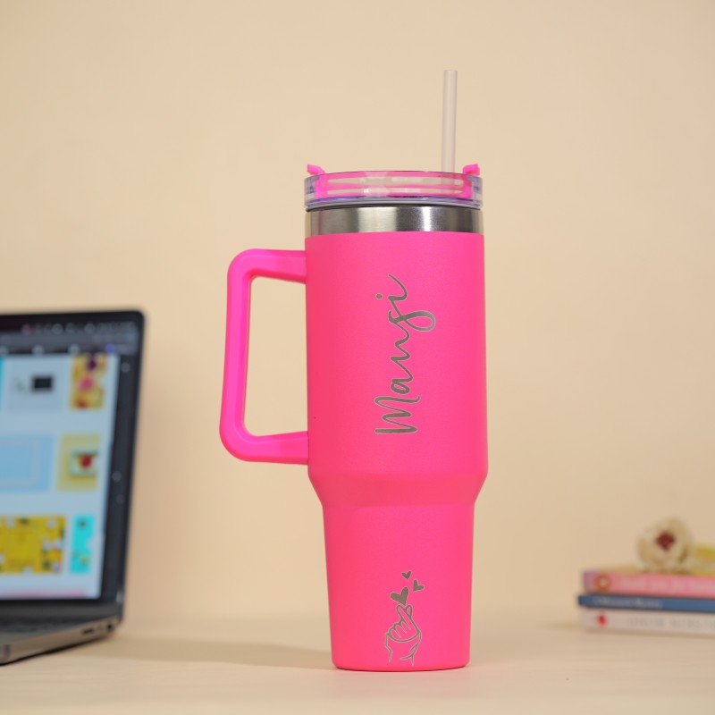 Sassy Hot Pink Name Tumbler