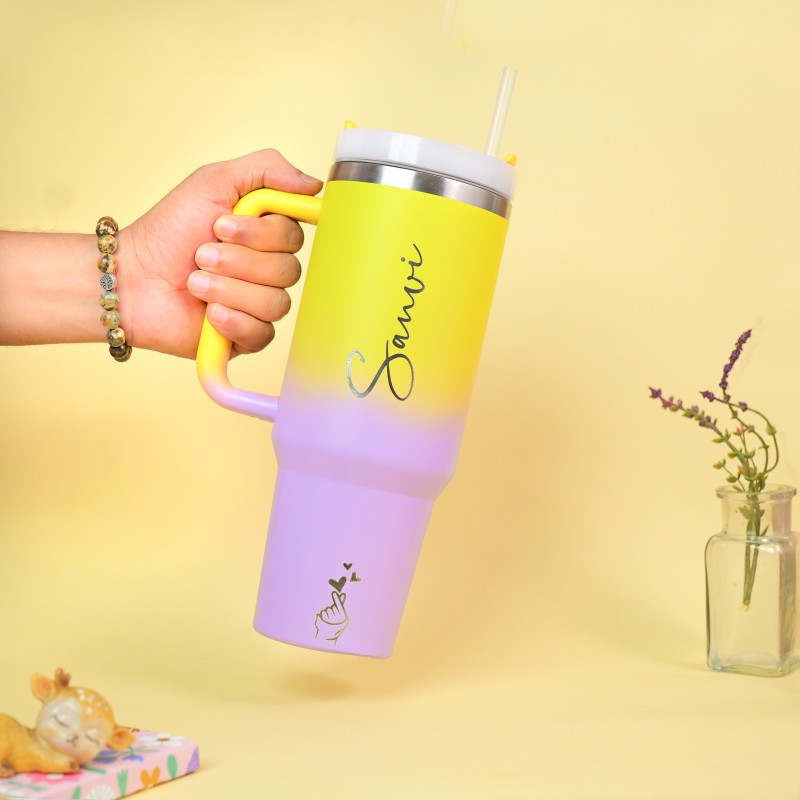 Yellow Lavander Tumbler