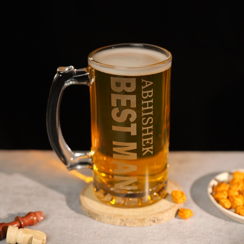 Best Man Personalised Beer Mug
