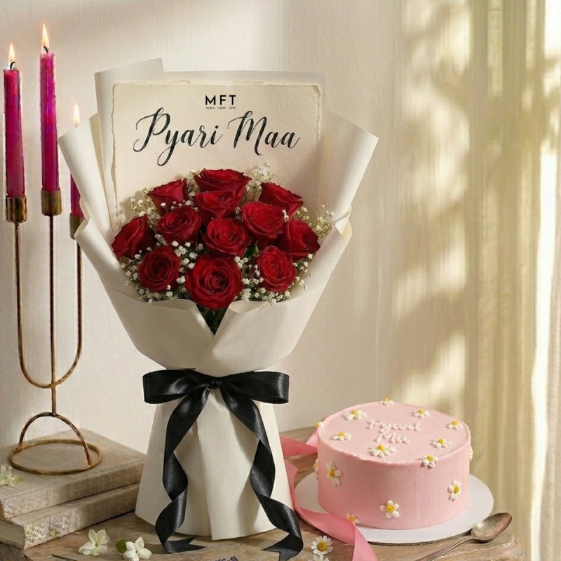 Beautiful Roses Combo for Mom